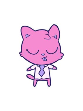 Çizgi film kedisinin titreyen hareketi.