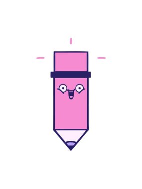 Kalem karikatürünün gradyan gölgelendirme hareketini bob ve duraklat