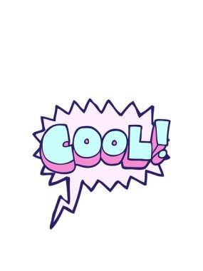 cool freehand çizilmiş konuşma balonu karikatür sembolünün animasyonunu genişletiyorum