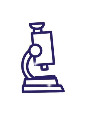 Mikroskop ve kaydırma sembolü simgesinin simge efekti