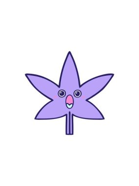 Bir sonbahar yaprağının çizgi filminin yıldız patlaması etkisi animasyonu