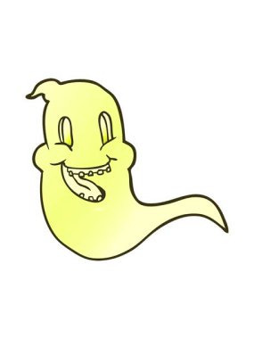 Cadılar bayramı hayaletinin renk animasyonu değişiyor