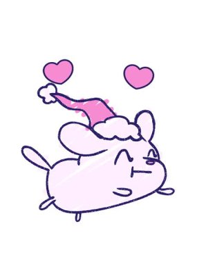 dönen kalp animasyonu Bir Noel Köpek Tebeşiri Çiziyor