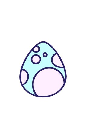 Sevimli Paskalya yumurtası tasarımı animasyonunu genişletiyorum.