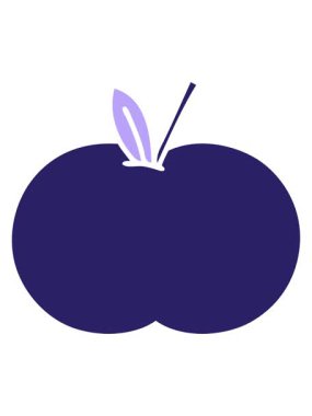 Yumuşak elmanın düz renkli retro çizgi filminin titreşimli animasyonu