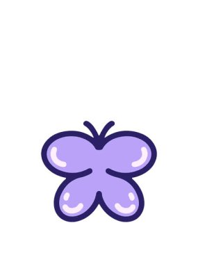 Uyanın ve basit bir kelebeğin canlandırmasını yapın.