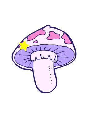 Parlayan yıldızlar çizgi film karakteri mantarlarının animasyonunu etkiler.