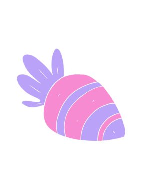 Düz renk çizgi film havucu hareketli animasyonu