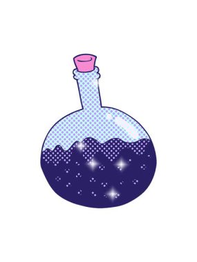 Elle çizilen karikatür kimyasallarının parlatıcı etkisi