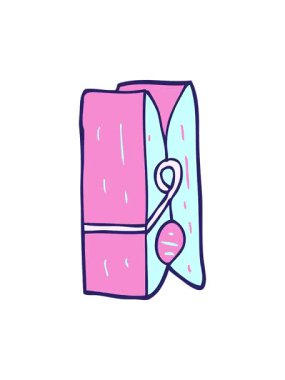 Karikatür mandalının titreyen hareketi.