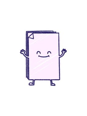 Ofis Kağıt Tebeşir Çiziminin radyoaktif parlak animasyonu