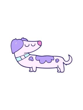 Köpek çizgi filminin hareketli animasyonu