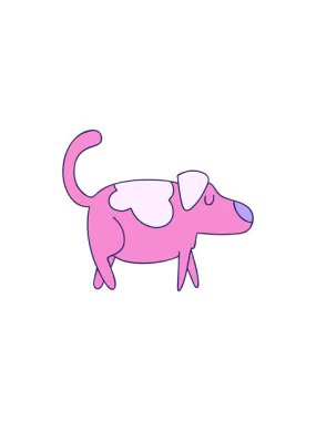 Çizgi filmdeki köpek karalamalarının gösterişli satış animasyonları