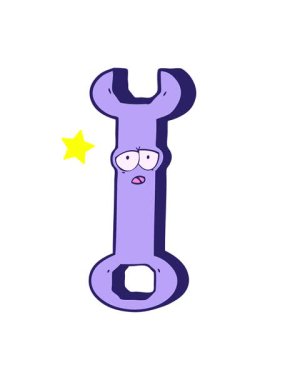 Parlayan yıldızlar çizgi film anahtarının animasyonunu etkiler.