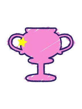 Parıldayan yıldızlar, bir kupa tebeşiri çiziminin animasyonunu etkiler