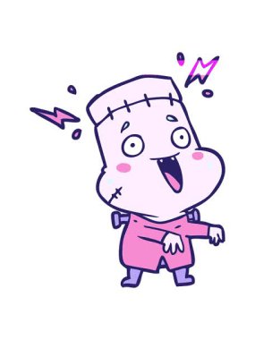 Yaşayan Ölü Yaratık Adam çizgi filminin animasyonunu güçlendir.