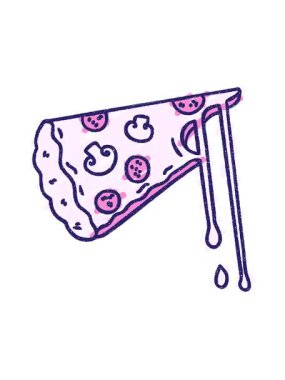 Pizza Tebeşiri Çiziminin dönen hareket animasyonu