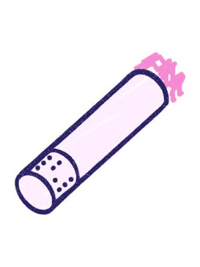 Sigara Tebeşiri Çiziminin hareketli animasyonu