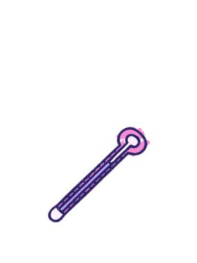 Termometre Tebeşir Çiziminin Canlandırılması