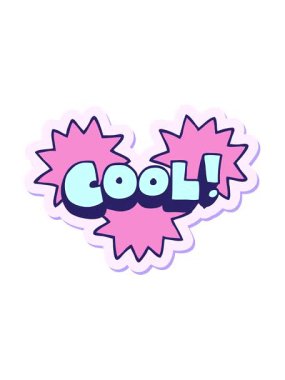 Güzel bir çizgi film sembolünün çıkartmasının hareketli animasyonunu oynat