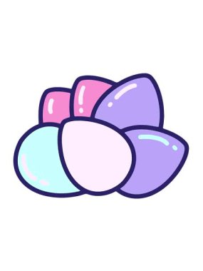 Eğlenceli paskalya yumurtalarının hareketli animasyonu