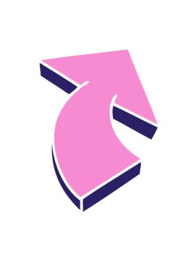 El çiziminin titreşimli hareketi çizgi film oku