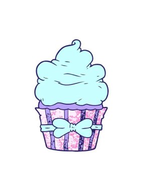 Çizgi film fantezi kekinin efekt animasyonunu renklendir