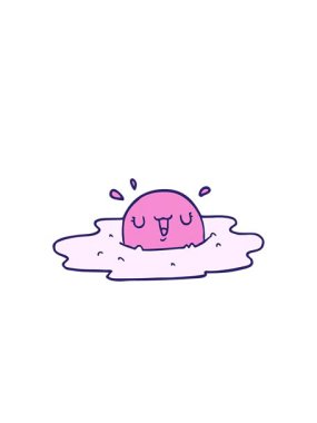 Yanıp sönen radyal çizgiler sahanda yumurtanın çizgi filmini canlandırıyor.