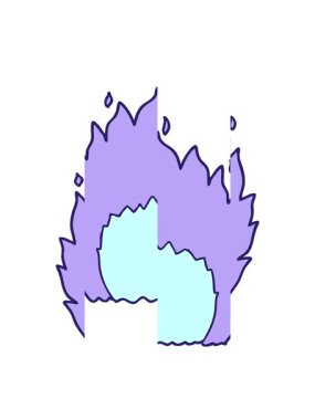 Karikatür ateşinin bölünen hareketi