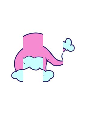 Karikatür karikatür karalaması Noel Baba şapkası.