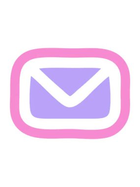 Zarf harf sembolü tasarımının piksel efekt canlandırması