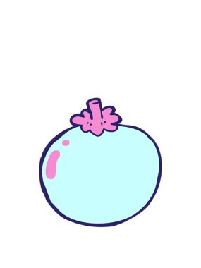 Çizgi film domates tasarımının animasyonunu genişletiyor