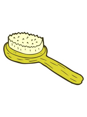 Çizgi film eski fırçasının renk animasyonu değişiyor