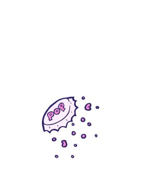 Çizgi film pop kapağının zıplama hareketi animasyonu