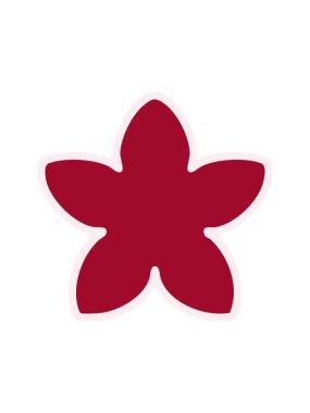 Geleneksel Japon çiçek tasarımının tek bir hareketli animasyonu