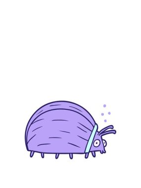 Büyük çizgi film böceğinin animasyonunu genişletiyorum.