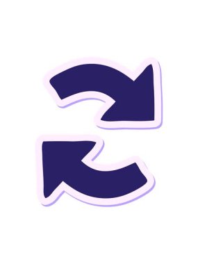 Sevimli çizgi film yönelimli okunun hareketli yapıştırmasını salla