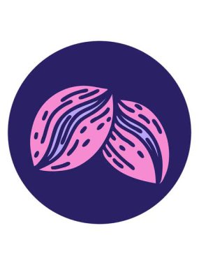 Kahve çekirdeğinin ikonik dövme imajının hareketli animasyonu