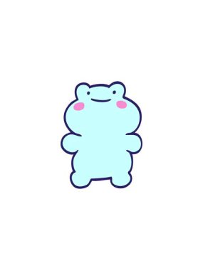 Komik karalanmış kurbağa çizgi filminin gösterişli satış animasyonu