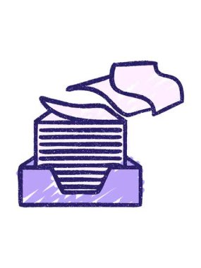 Ofis Kağıdı Tebeşir Çiziminin canlandırma efektini göster