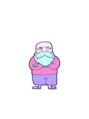 el çizimi çizgi film tasarımının hareketli animasyonu