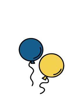 Bir çift Brezilya karnaval balonunun animasyonunu genişletiyorum.