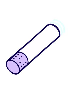 Bir sigara çizgi romanının neon ışık efekti animasyonu