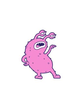 Çizgi film uzaylılarının satış animasyonu