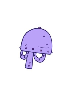 Çizgi film karalama Viking kaskının gösterişli satış animasyonu