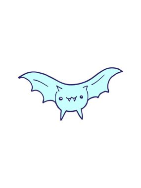 Çizgi film yarasasının hareketli animasyonu