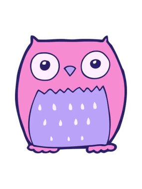 baykuşun efekt canlandırmasını renklendir