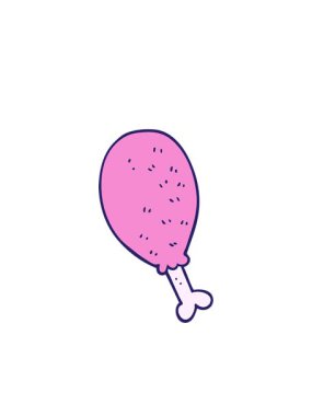 Yanıp sönen radyal çizgiler karikatür karalama tavuk budu animasyonu