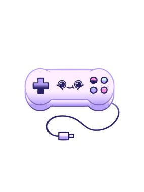 Bir oyun denetleyicisinin gradyan gölgelendirilmiş çizimlerinin yanıp sönen radyal çizgileri