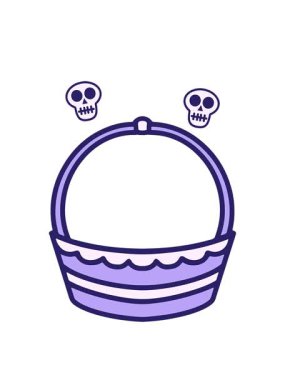 Paskalya sepetinin kafatası animasyonu